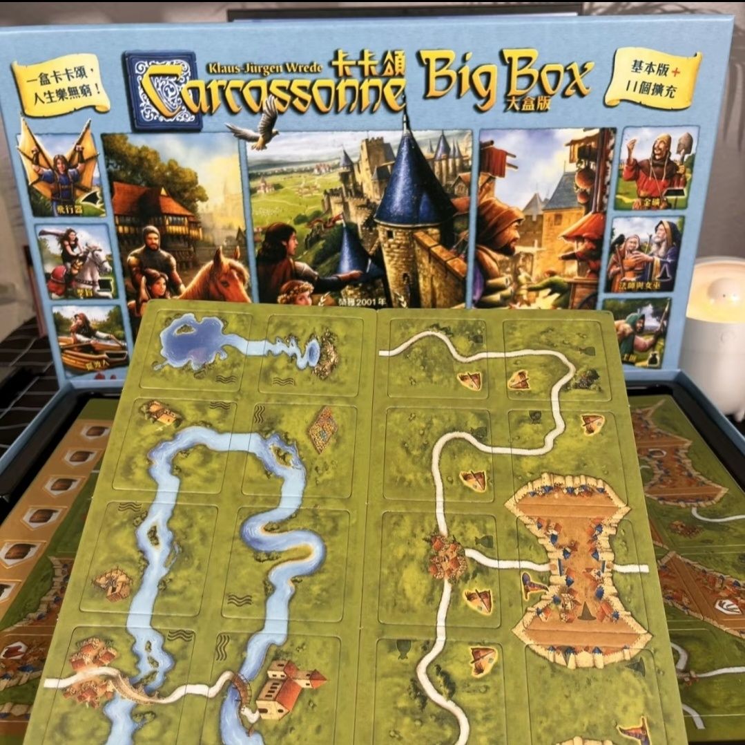 Каркасон BIG BOX + 11 доповнень. (Carcassonne) + правила Українською!