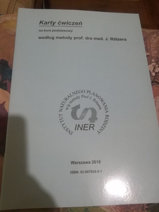Karty Ćwiczeń. Naturalne planowanie rodziny, kurs Rotzera