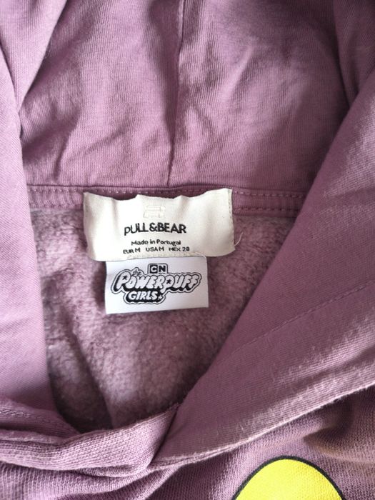 Pull bear atomówki fioletowa bluza 38 kaptur Powerpuff girls