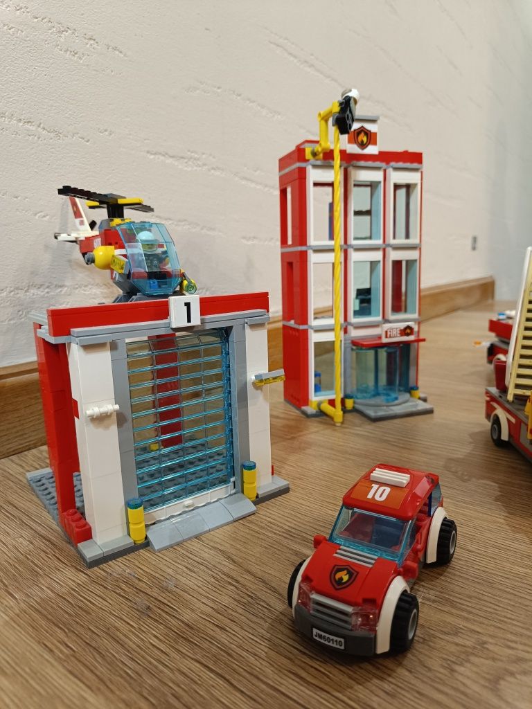 LEGO straż pożarna i remiza