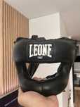 Skorzany kask bokserski Leone