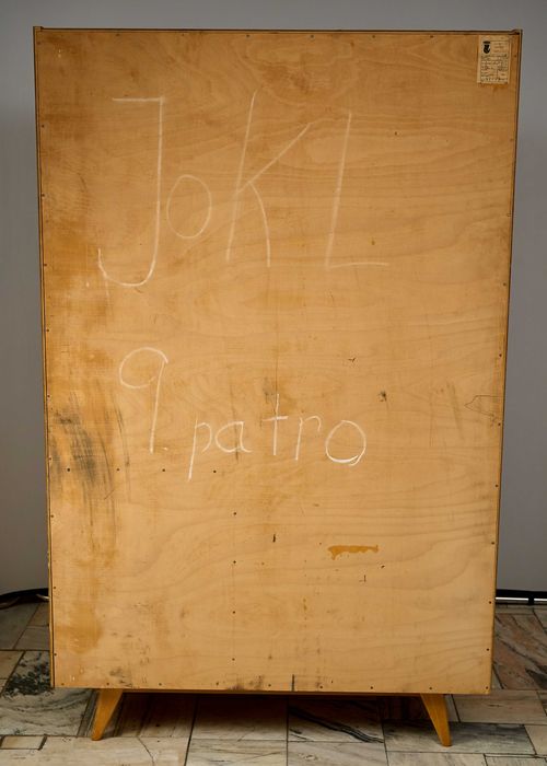 Szafa U-486 proj. J. Jiroutek Interier Praha, Czechosłowacja lata 70.