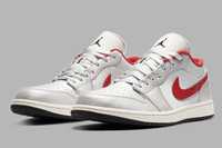 Обмен Nike Air Jordan 1 LOW PRM Metallic SilverUniversityRed DA466-001