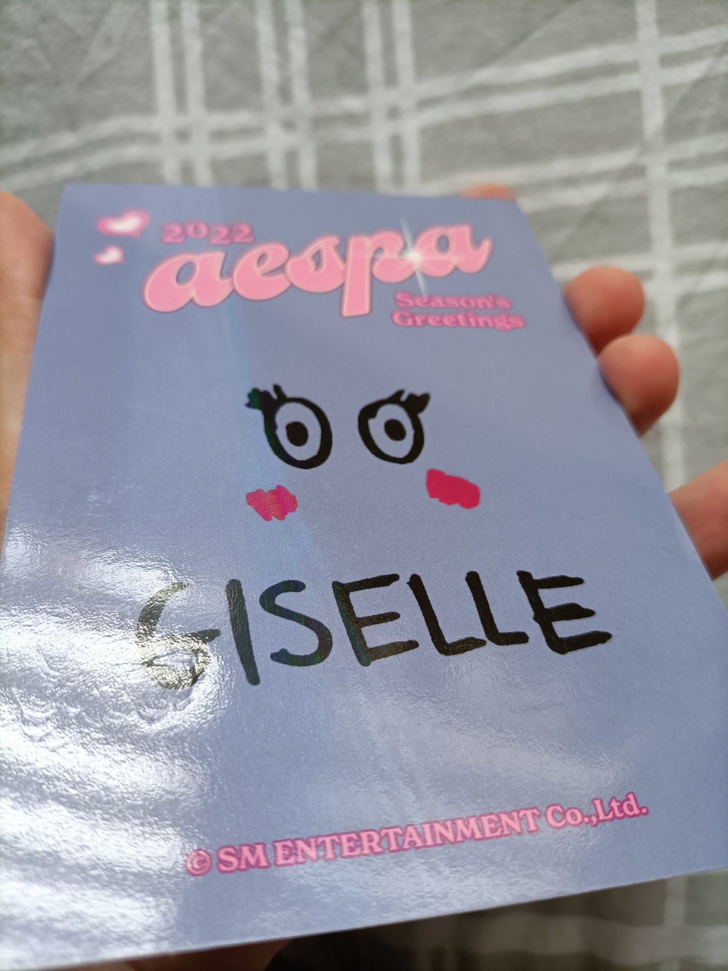 Aespa Giselle season greetings 2022 kpop