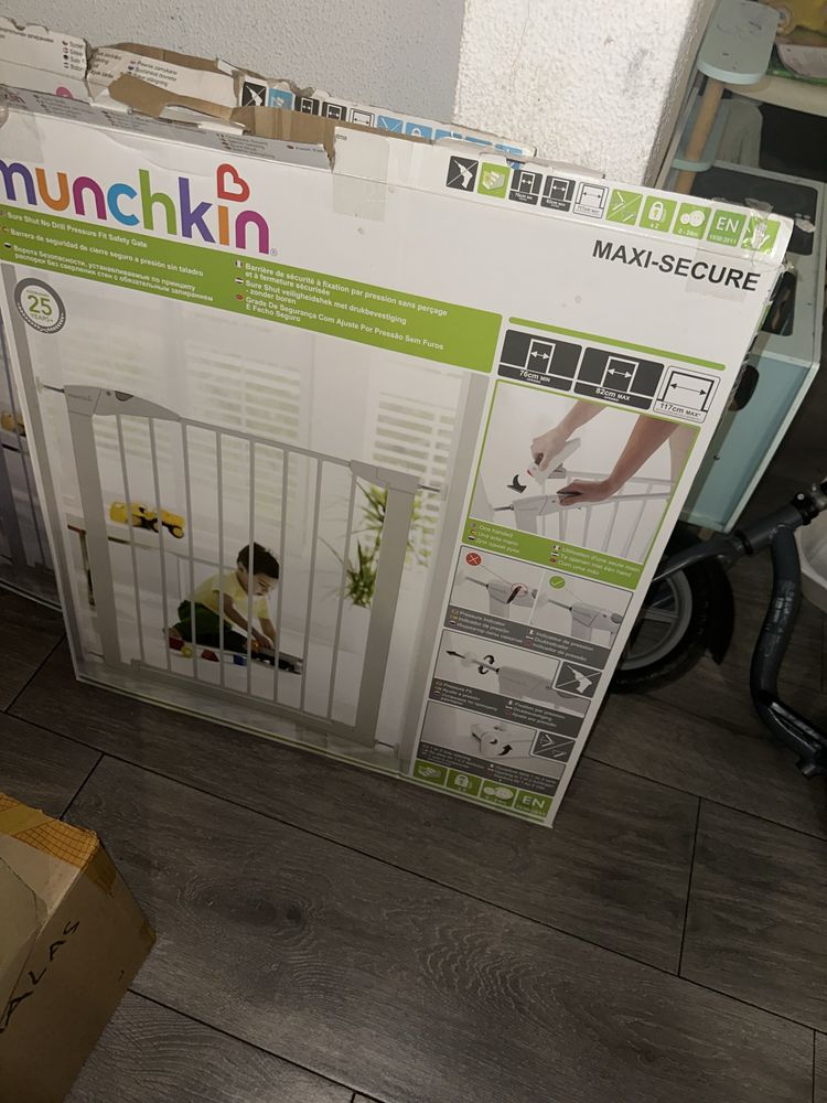 Grade de segurança com ajustes e extensao de 14 cm