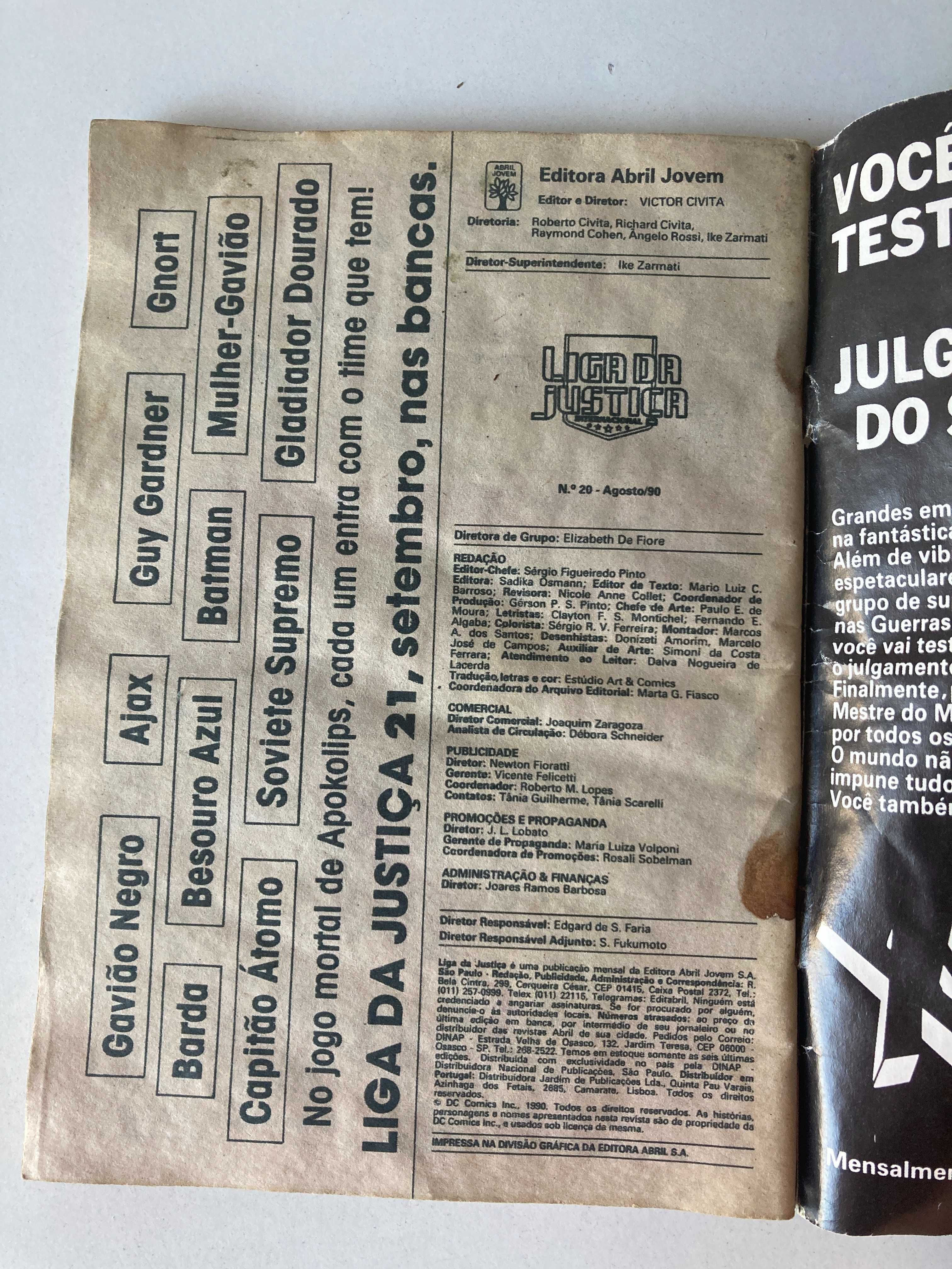 Liga da Justiça Internacional Nº20 (1990) - HQ Banda desenhada PT/BR