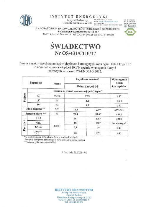 Kocioł piec Defro Delta ekopell 10kw, 5klasa Żnin