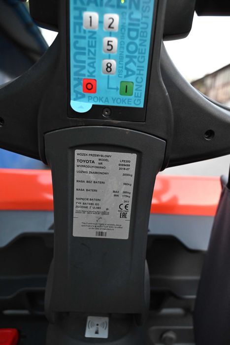 Paleciak elektryczny Toyota BT LPE 200  2000kg 2018 rok FHP 317