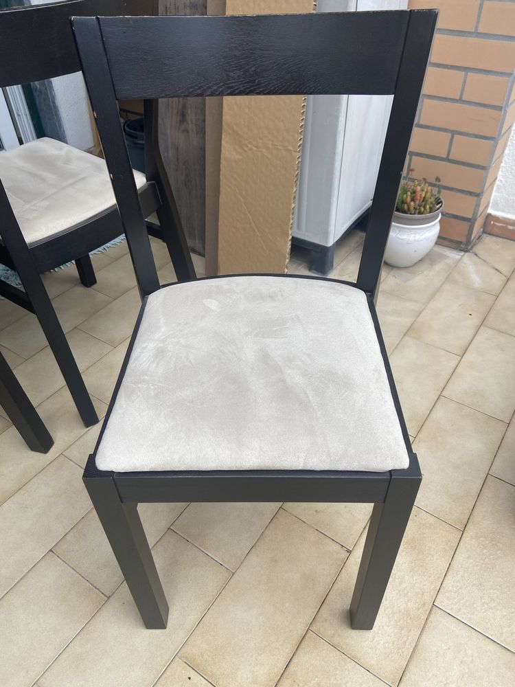 Mesa madeira Ikea para restauro +  6 cadeiras