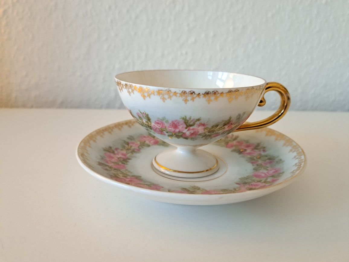 Duo z Carl Tielsch (CT), porcelana, bardzo rzadki wzór
