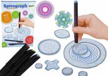Zestaw Spirograf kółka pisaki modelina 28el. Leantoys