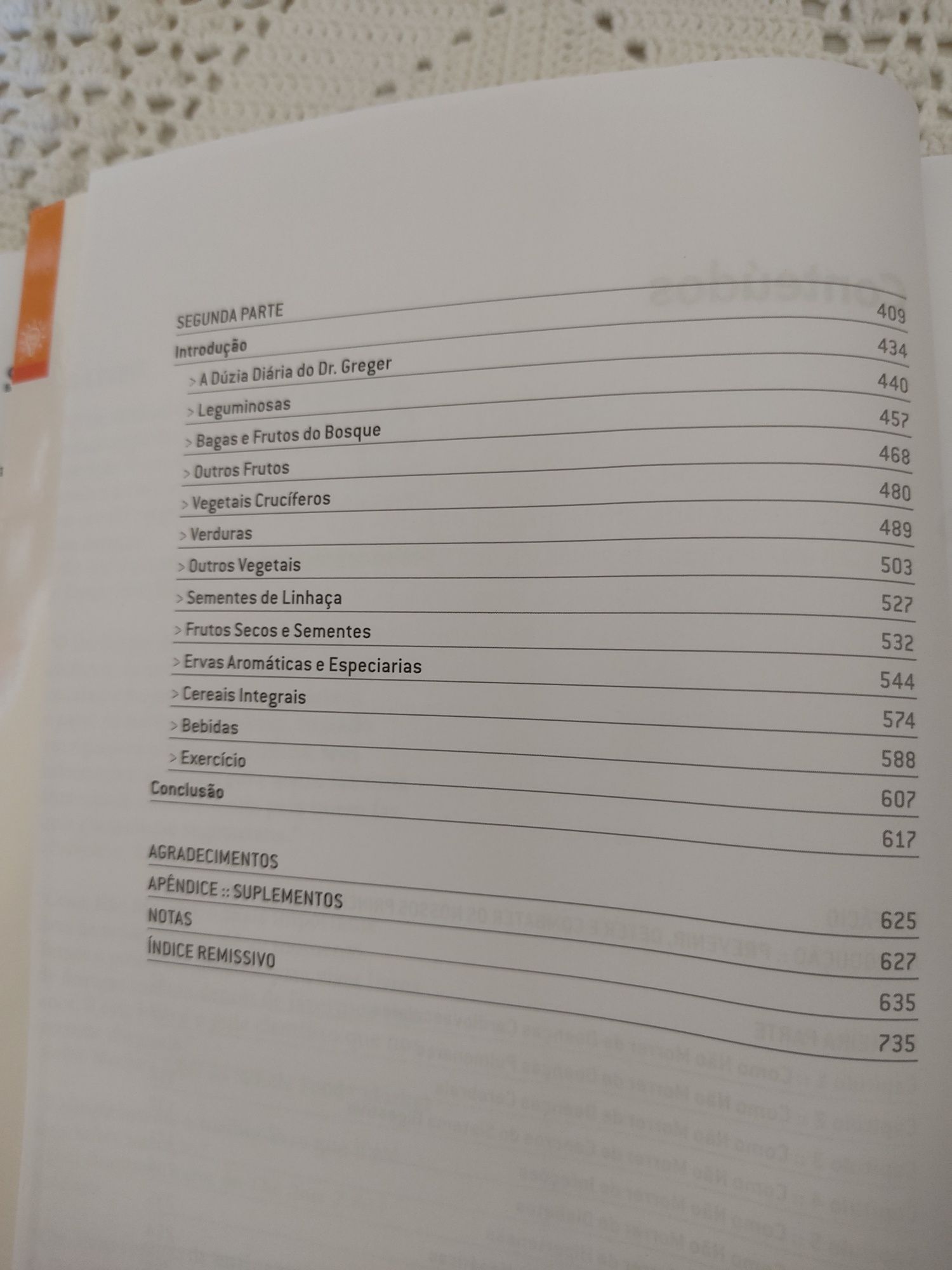 Livro "Como não morrer" mais livro de receitas