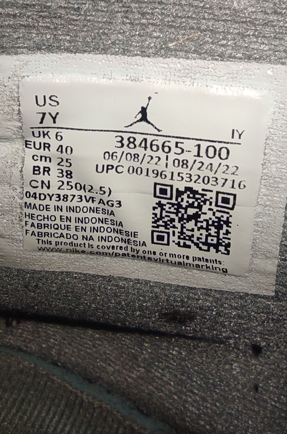 Air Jordan 6 "Cool Grey" GS (ORYGINALNE)