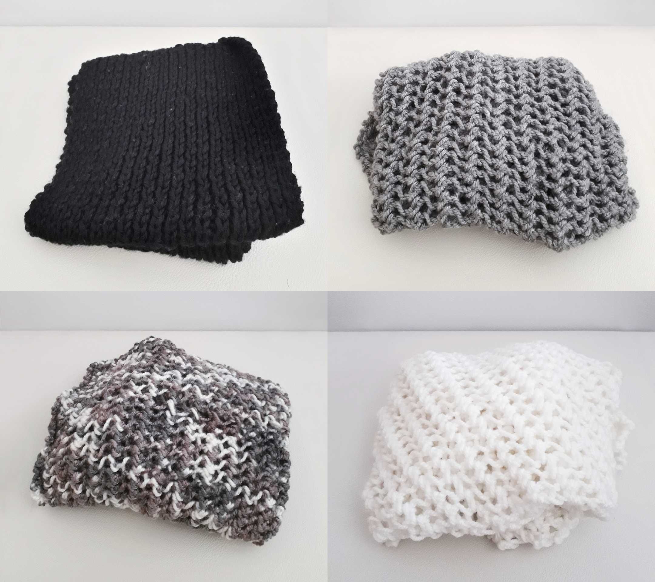 Golas tricotadas em lã