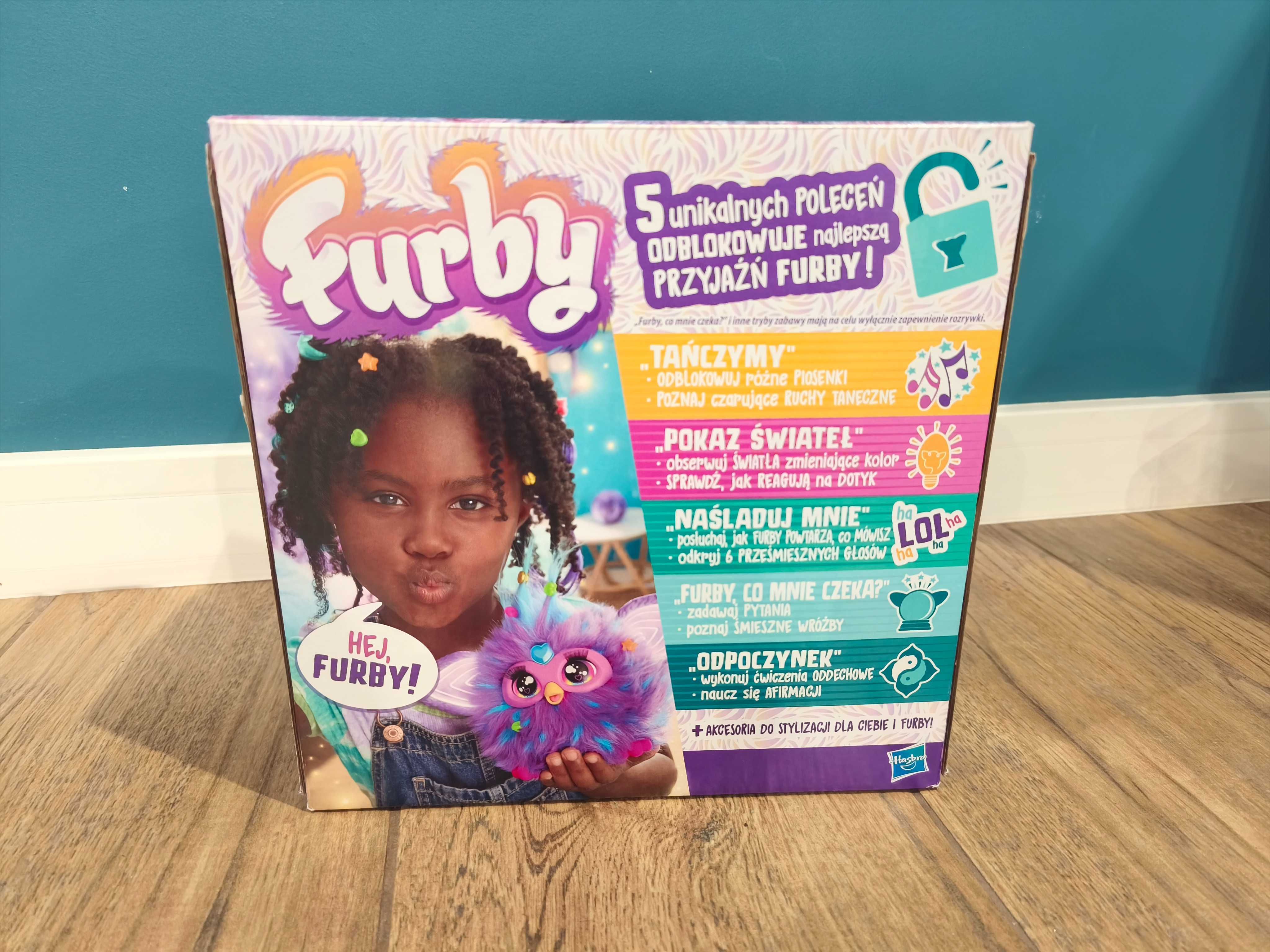 Nowy Furby 2.0 fioletowy zabawka interaktywna polska wersja