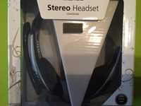 Headset (auscultadores + microfone ajustável + controlo volume) Novo