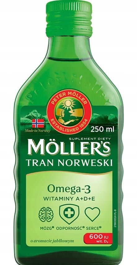 Рыбий жир Mollers Tran Norwegian Яблоко Моллерс Тран 250 мл