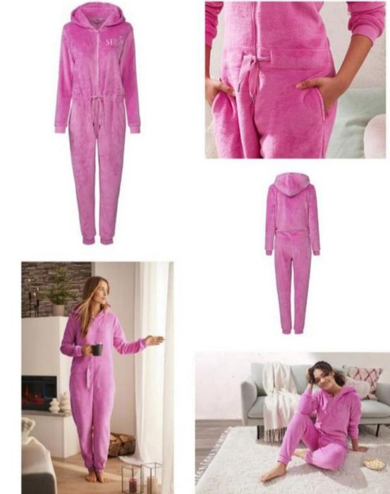 Женская плюшевая пижама кигуруми esmara  размер L евро 44/46 наш 50/52