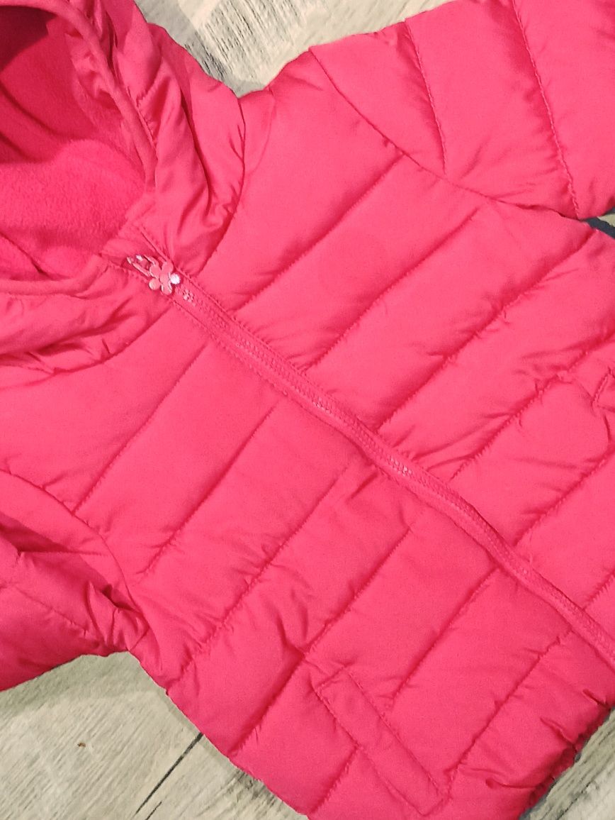 F&F kurtka zimowa 80 86 różowa jak NOWA