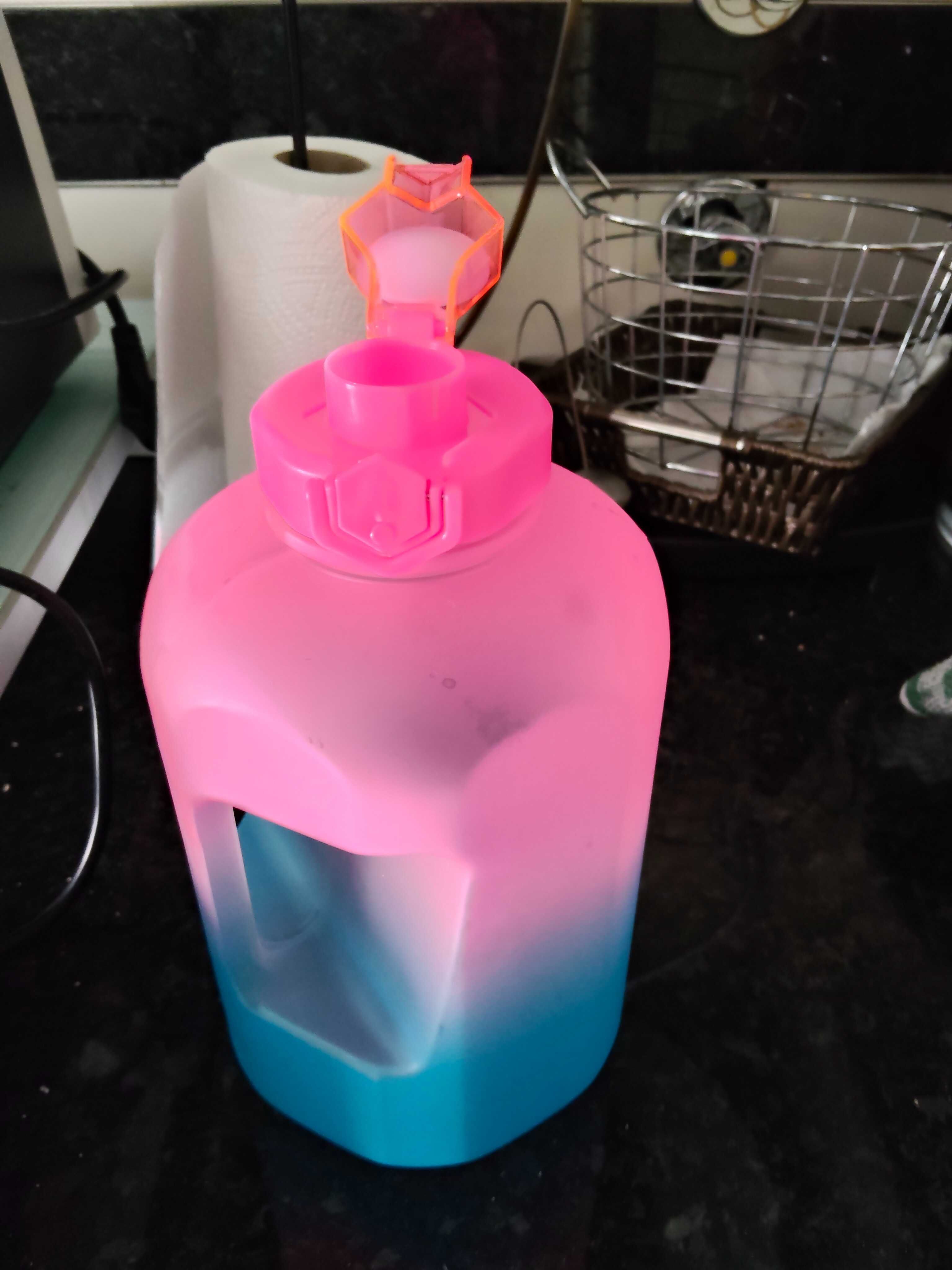 Garrafão de água multicolor e motivacional _ 2,2 litros