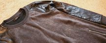 Diesel stylowa bluza skóra