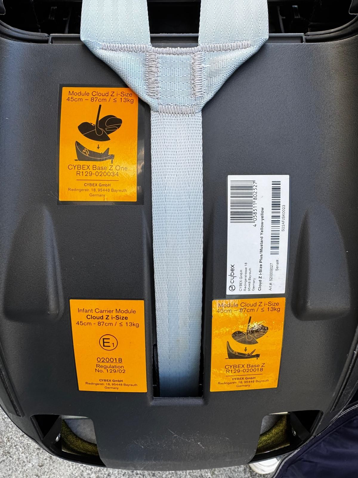 !! Ovo Cybex CloudZ i-Size Yellow Mustard Plus: Modelo premium!!!