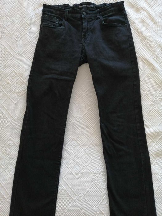 Calças ganga preta Tiffosi 13-14 anos