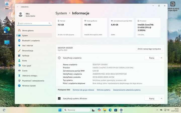 Komputer DELL Optiplex 9020, Win11, stan bardzo dobry