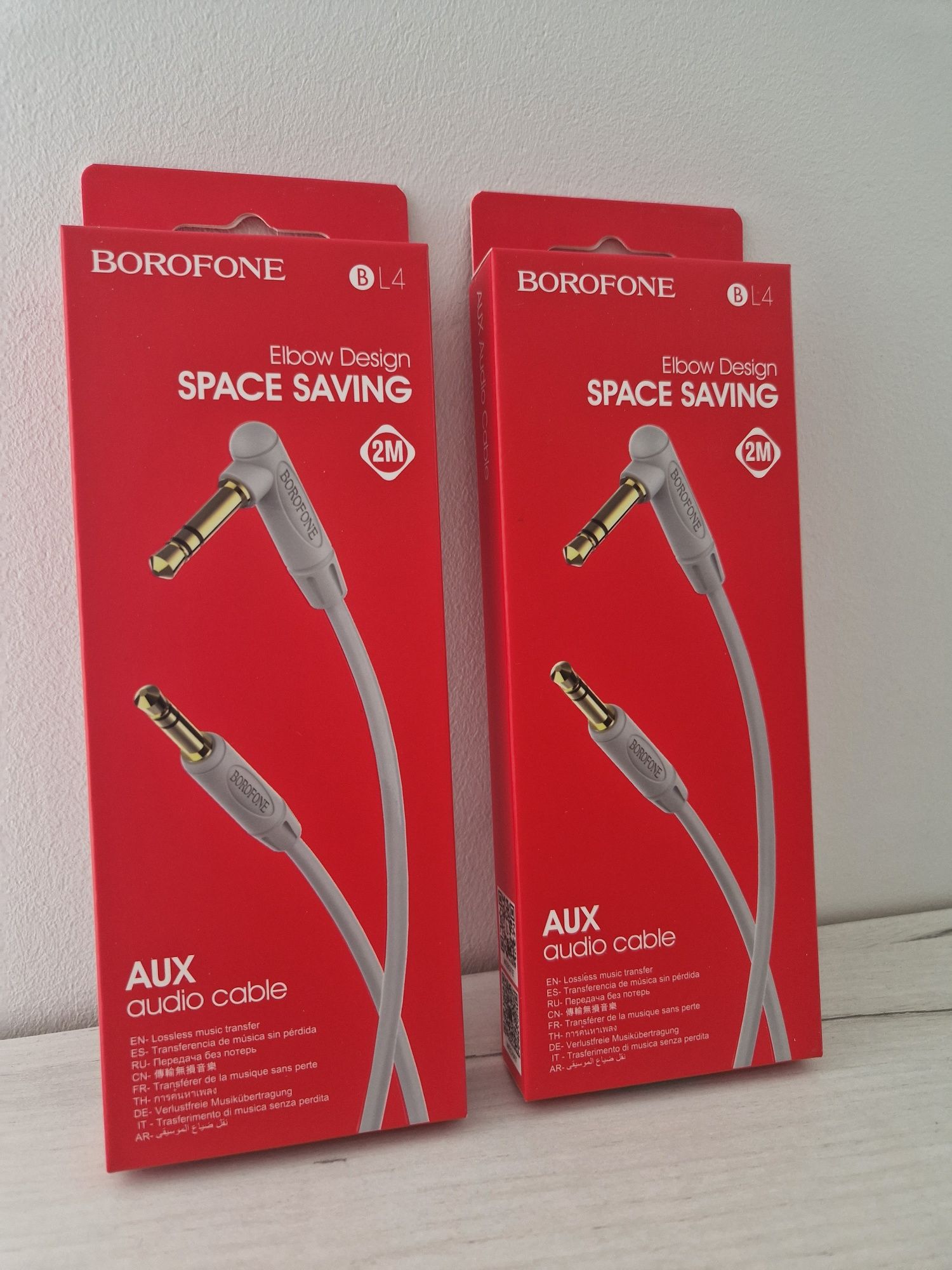 Borofone Kabel BL4 - jack 3,5mm na jack 3,5mm - kątowy 2 metry szary
D