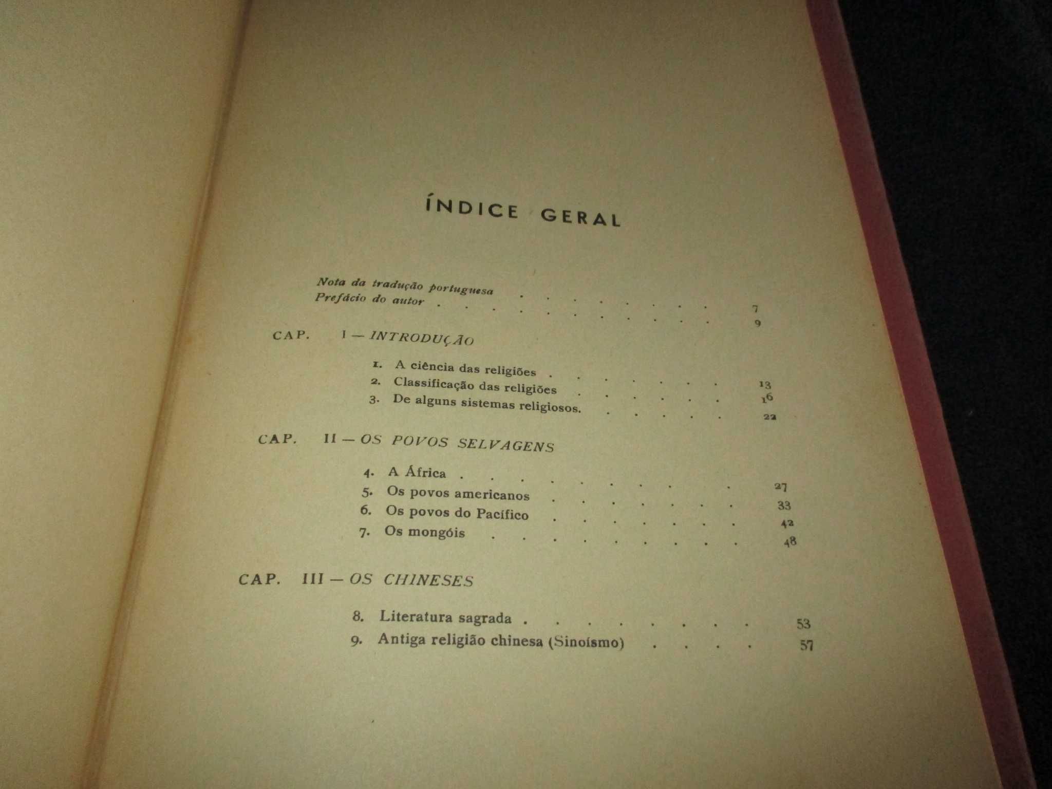 Livro História das Religiões Chantepie de La Saussaye 1ª edição 1940