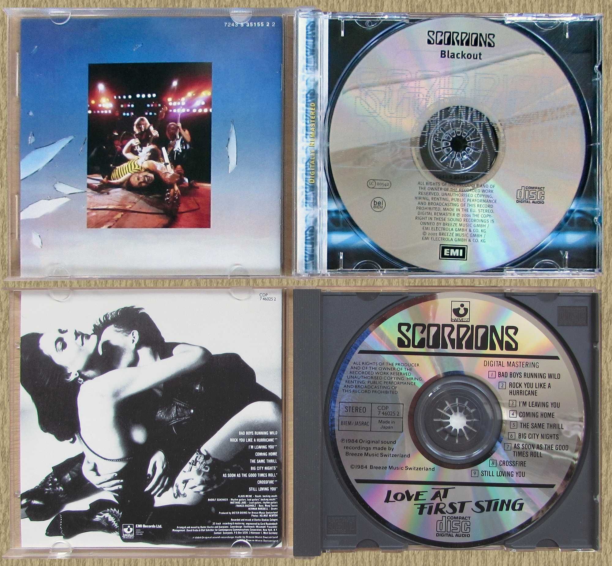 CD Scorpions - 1982 / 1984 / 1988 / 1990 / 1993 / 1996 / 2007 / 2010