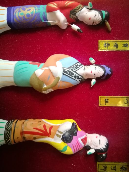 Esculturas  em  barro Doze Belezas de jinling