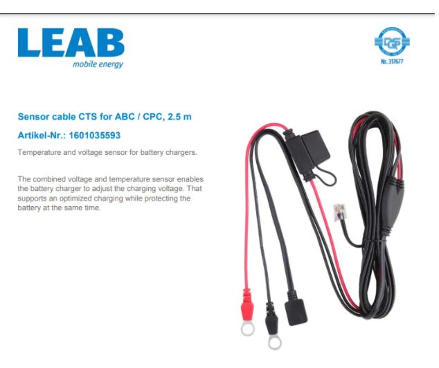 Kabel czujnika CTS DO ABC / CPC, 2,5 M