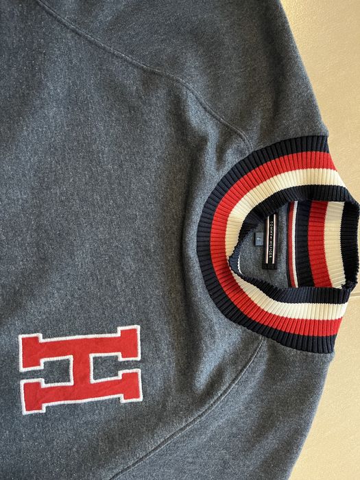 Tommy Hilfiger.Asymetryczna Sukienka dresowa.Grafit/granat . S