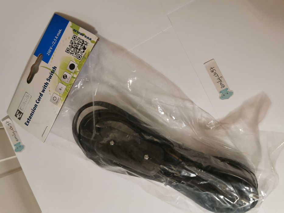 Przewód przyłączeniowy z włącznikiem 3m