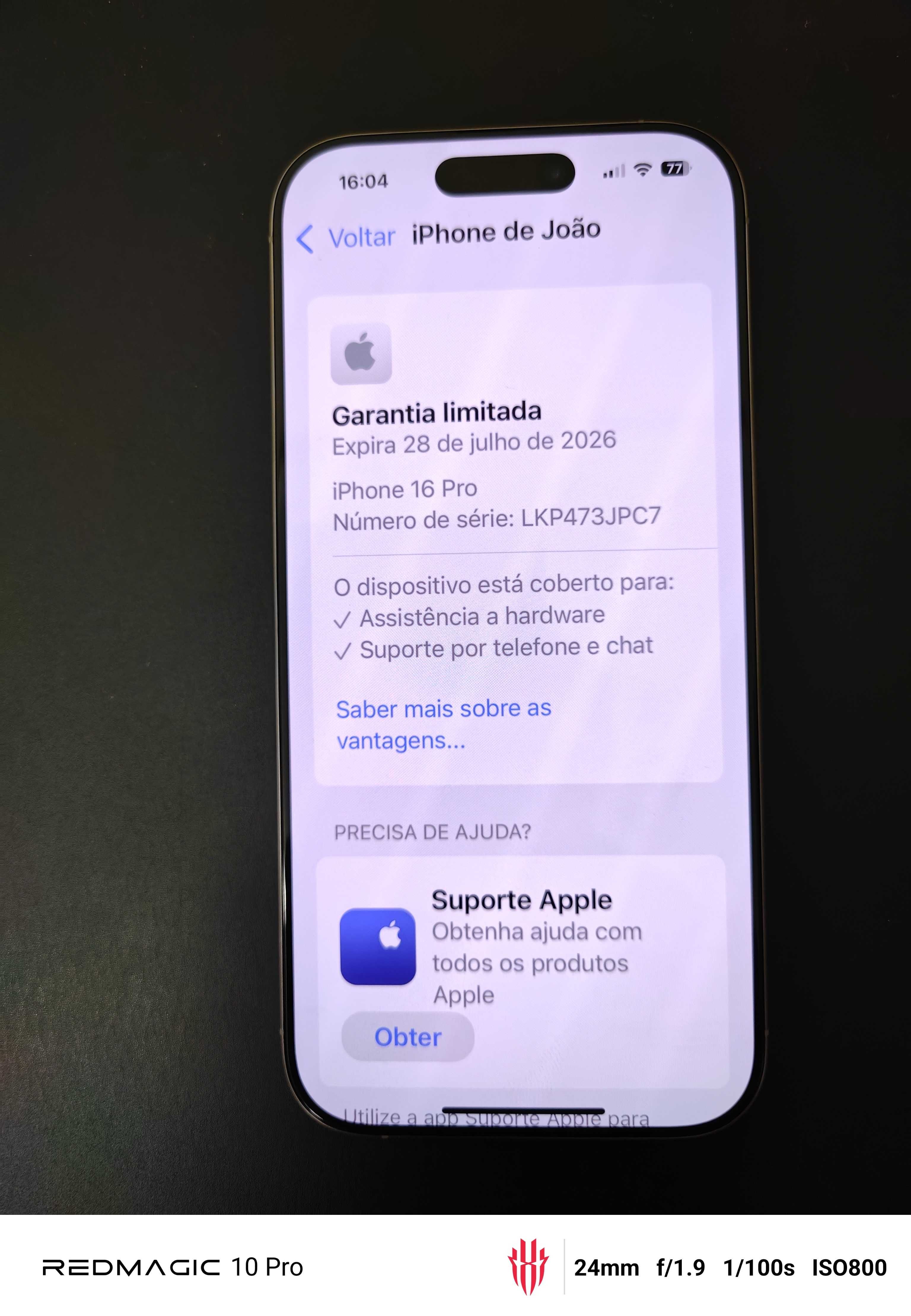 Iphone 16 pro Igual a novo