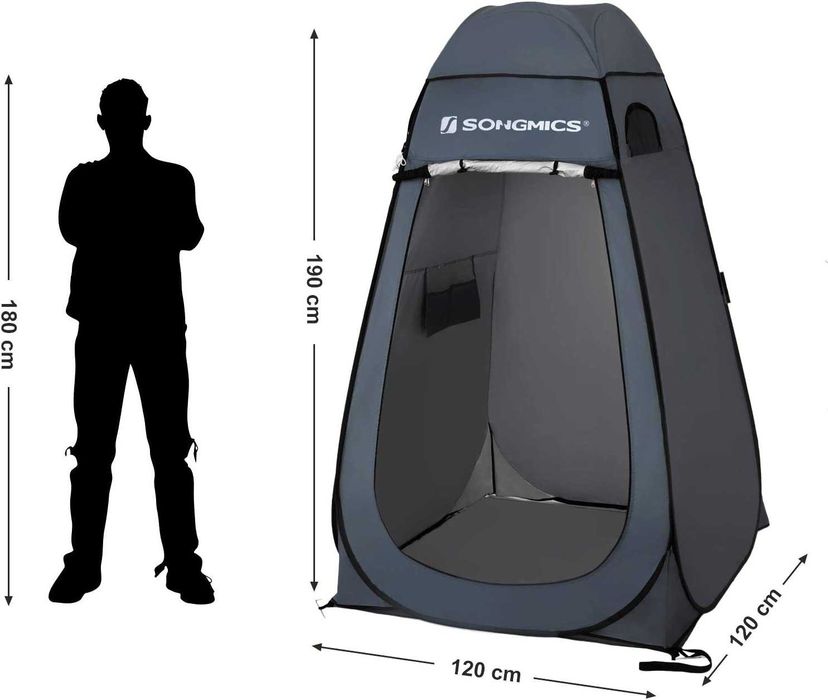 Cabine de duche para campismo/ praia/ pesca, nova