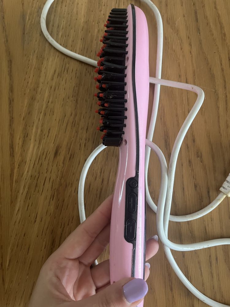 Escova elétrica de alisar cabelo