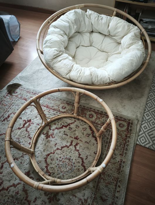 Poltrona em rattan 110cm