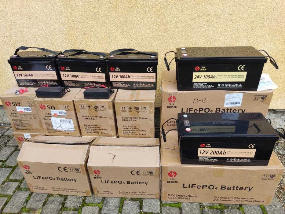 LiFePo4 Аккумуляторы 12V-24V 100 200 300AH для UPS, ИБП и Инверторов