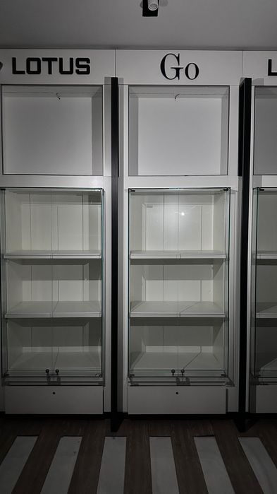 Vitrines Iluminadas com Portam em Vidro