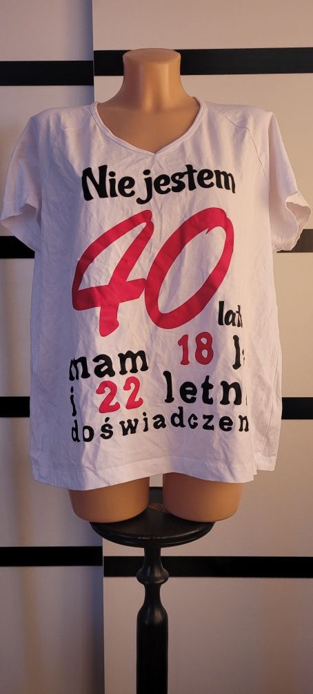 Koszulka na 40 urodziny. Nowa. Polecam.