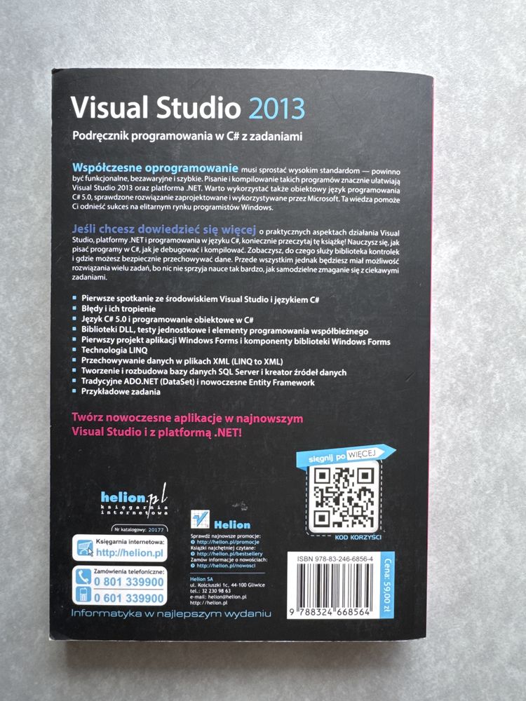 Jacek Matulewski Visual Studio 2013 C# podręcznik