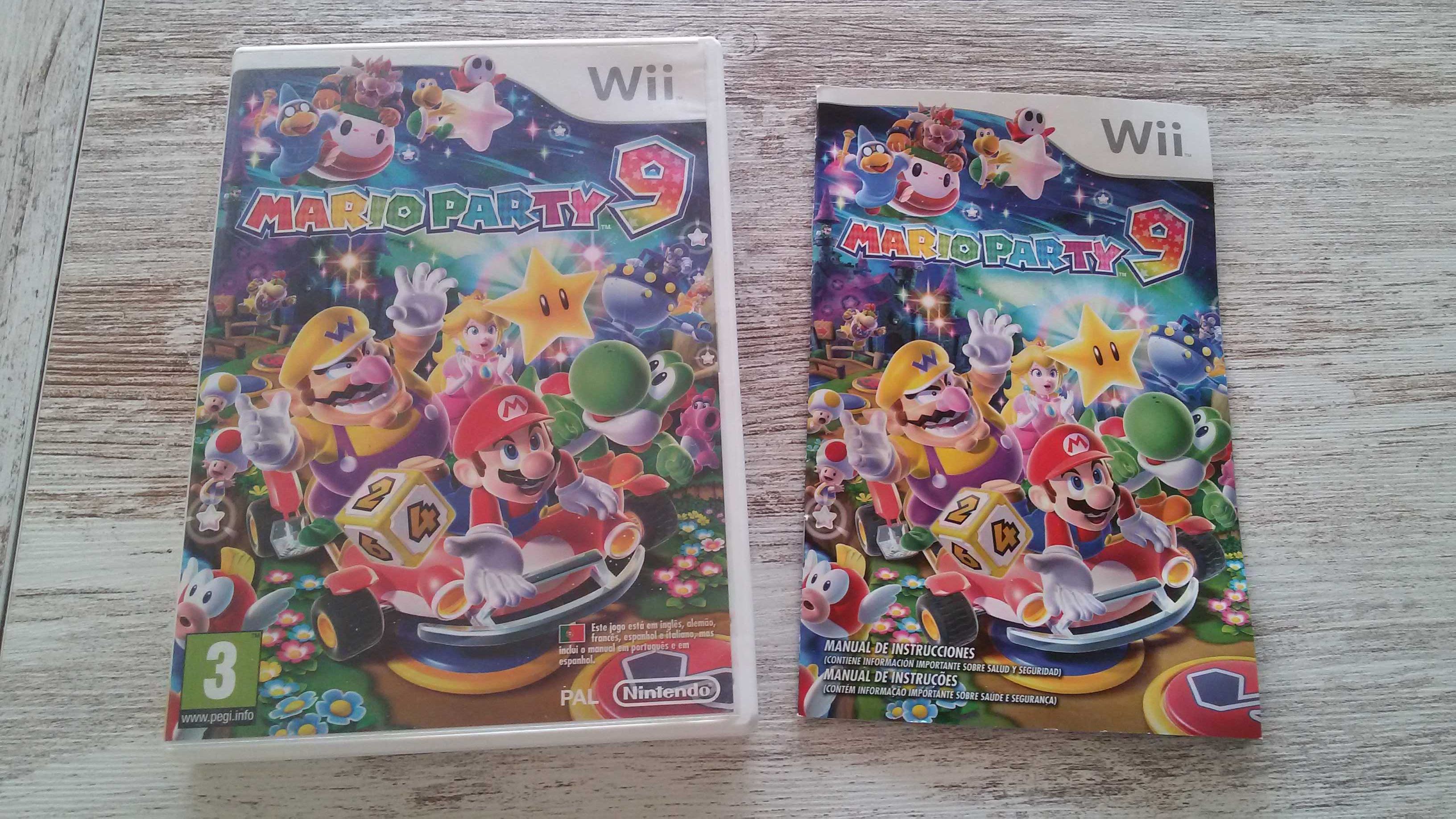 Mario Party 9 Capa e manual