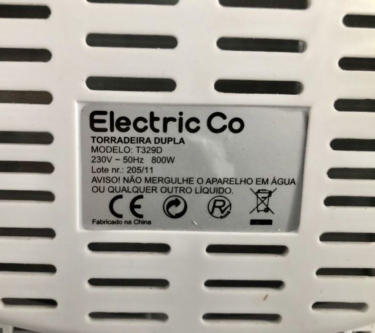 Torradeira electric Co. (muito boa)