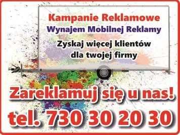 Wynajem przyczep , Reklama z Nagłośnieniem, Mobilna Reklama, WYBORY