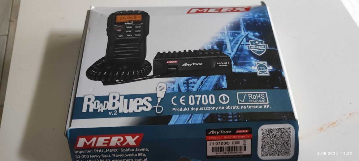 CB radio Anytone Apollo 1 Cała obsluga w gruszcce.