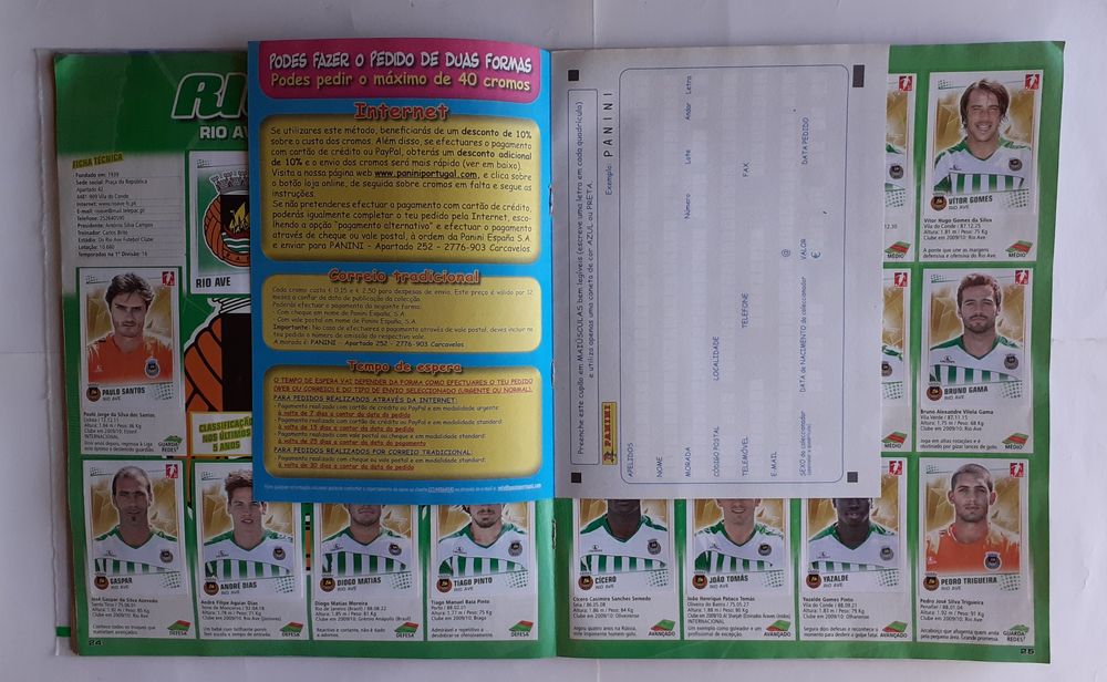 Caderneta Completa Panini Superliga Futebol 10-11 Com Capa Protetora
