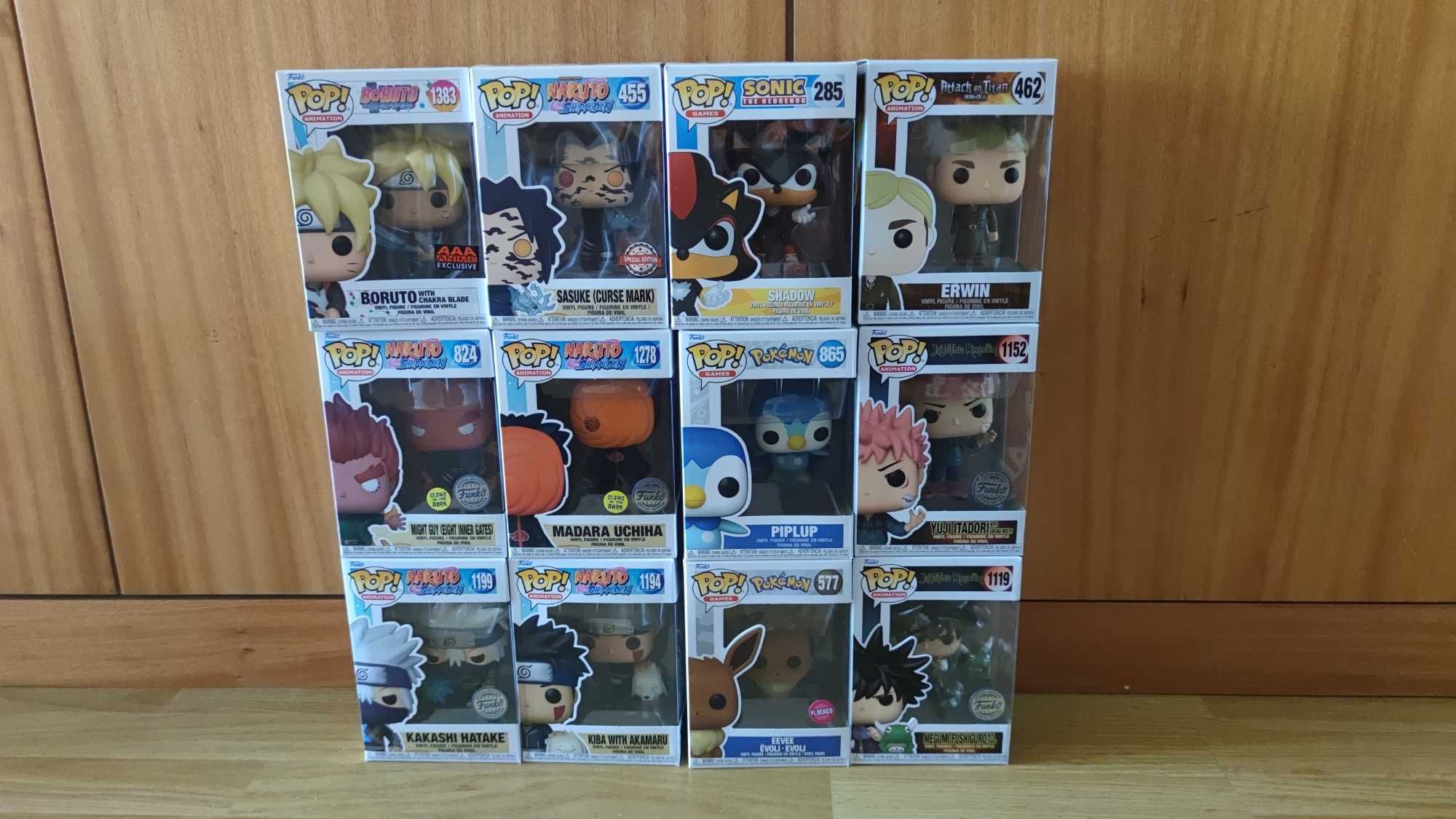 Funko Pop Anime One Piece, Hunter x Hunter, Naruto, Pokémon, AOT, etc