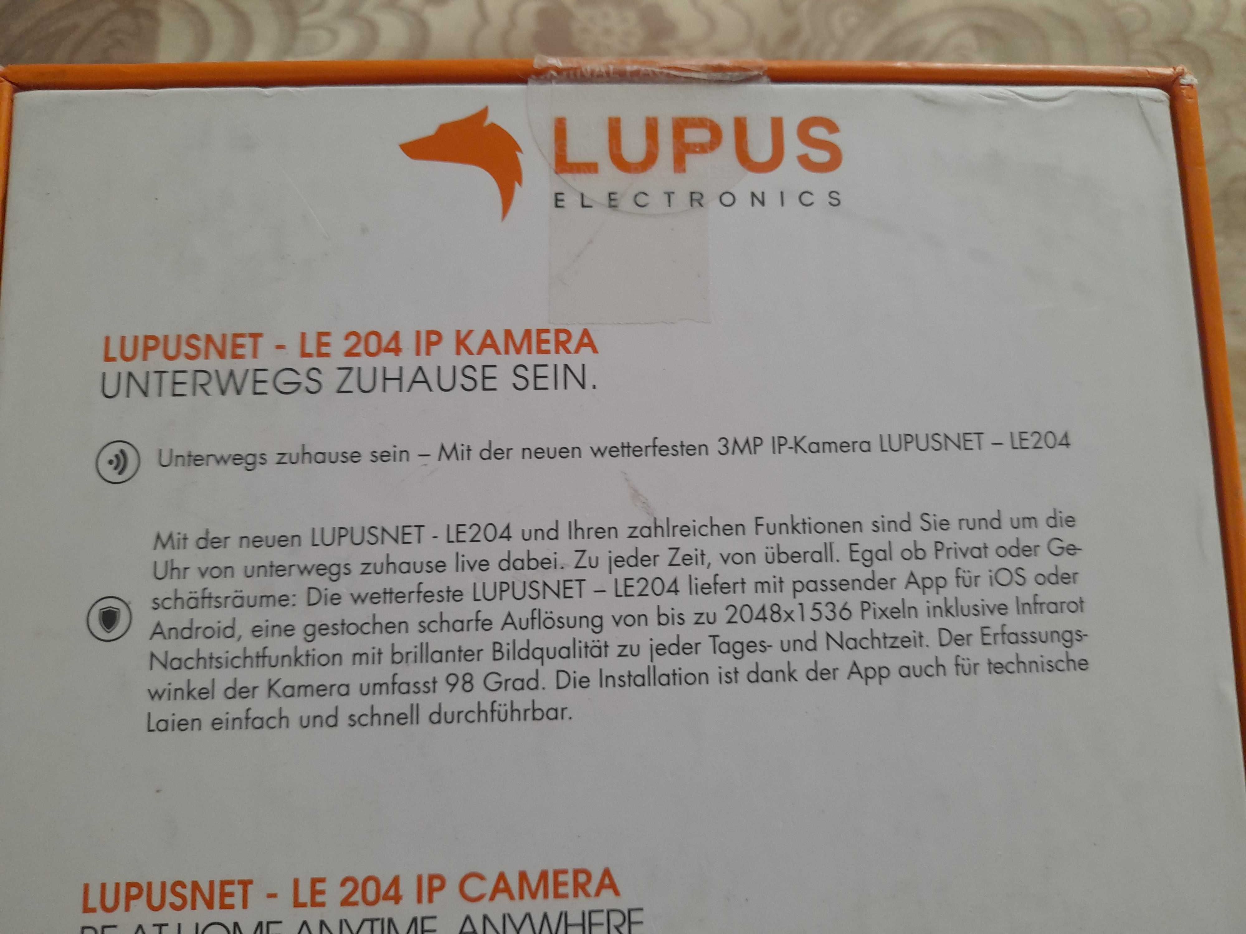 Lupus LE204 Kamera IP zewnętrzna monitorująca